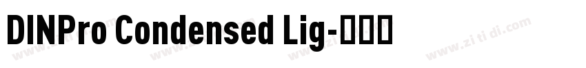 DINPro Condensed Lig字体转换